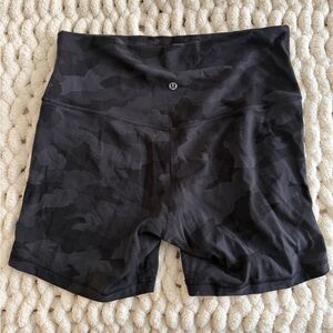 lululemon athletica Dark Camo Bike Shorts 4”